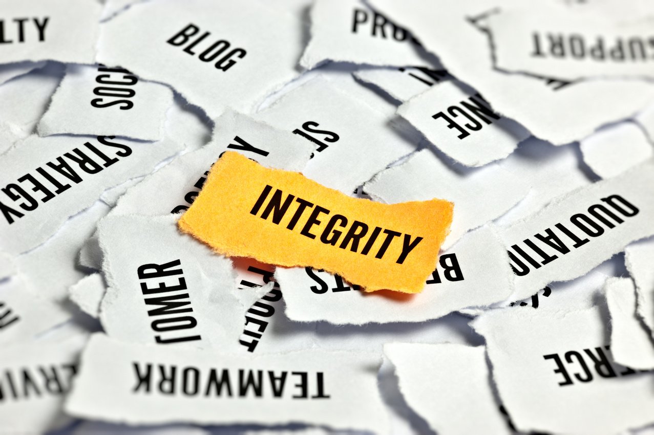 Integrity Word On Paper